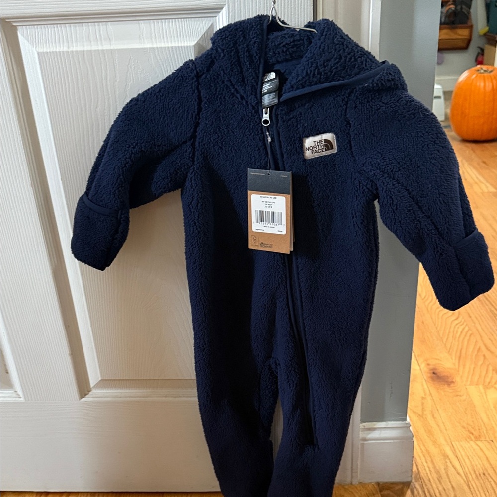 Infant campshire North Face navy Blue Kids One Piece unisex